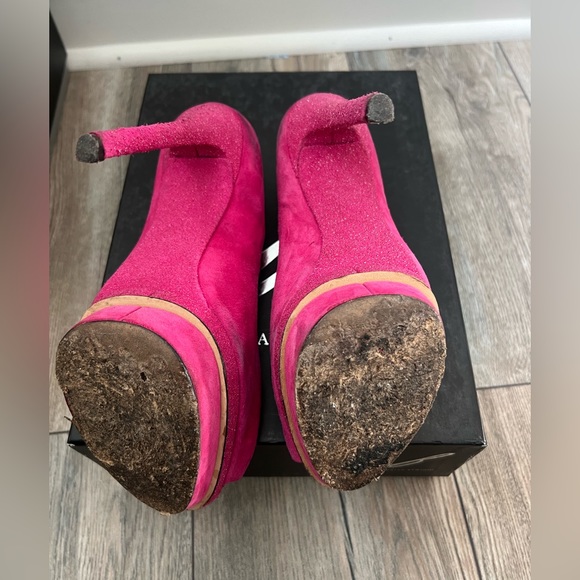Brian Atwood B Heels - Pink Suede - size 8 - BARBIE vibe 💖 - Picture 5 of 10